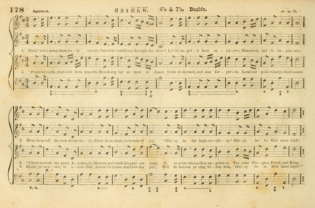 The New York Choralist: a new and copious collection of Psalm and hymn tunes adapted to all the various metres in general use with a large variety of anthems and set pieces page 178