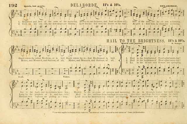 The New York Choralist: a new and copious collection of Psalm and hymn tunes adapted to all the various metres in general use with a large variety of anthems and set pieces page 192