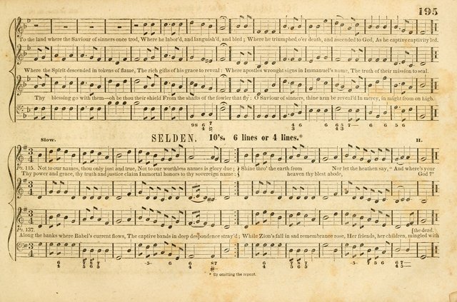 The New York Choralist: a new and copious collection of Psalm and hymn tunes adapted to all the various metres in general use with a large variety of anthems and set pieces page 195