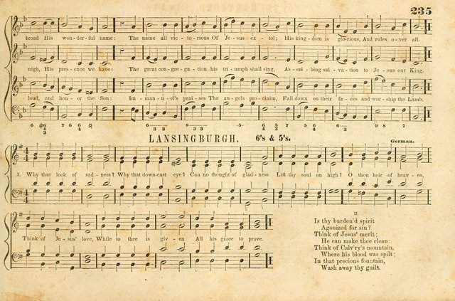 The New York Choralist: a new and copious collection of Psalm and hymn tunes adapted to all the various metres in general use with a large variety of anthems and set pieces page 235