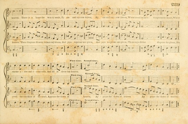 The New York Choralist: a new and copious collection of Psalm and hymn tunes adapted to all the various metres in general use with a large variety of anthems and set pieces page 239