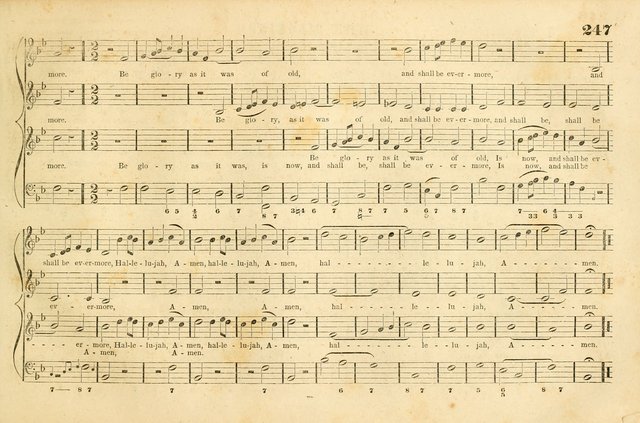 The New York Choralist: a new and copious collection of Psalm and hymn tunes adapted to all the various metres in general use with a large variety of anthems and set pieces page 247