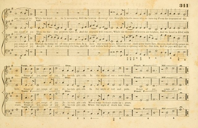 The New York Choralist: a new and copious collection of Psalm and hymn tunes adapted to all the various metres in general use with a large variety of anthems and set pieces page 341