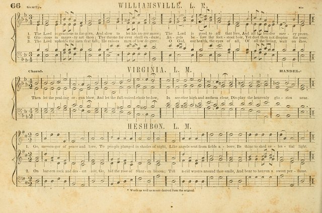 The New York Choralist: a new and copious collection of Psalm and hymn tunes adapted to all the various metres in general use with a large variety of anthems and set pieces page 66