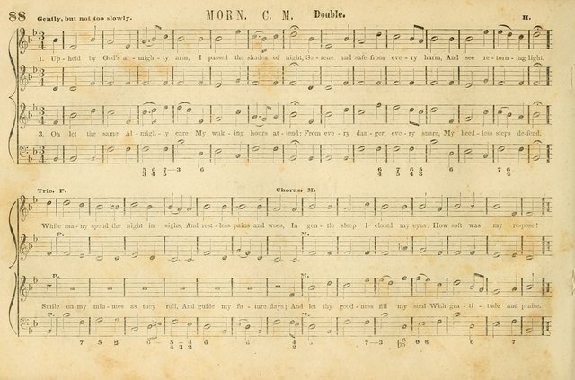 The New York Choralist: a new and copious collection of Psalm and hymn tunes adapted to all the various metres in general use with a large variety of anthems and set pieces page 88