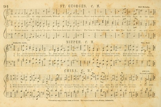 The New York Choralist: a new and copious collection of Psalm and hymn tunes adapted to all the various metres in general use with a large variety of anthems and set pieces page 94