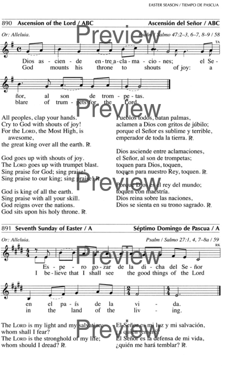 Oramos Cantando = We Pray In Song page 1003