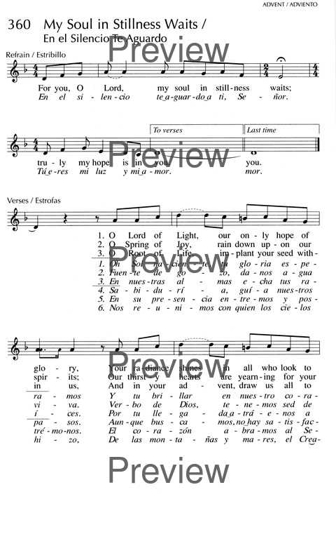 Oramos Cantando = We Pray In Song page 302