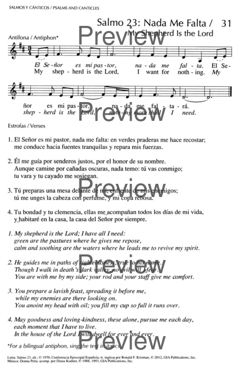 Oramos Cantando = We Pray In Song page 31