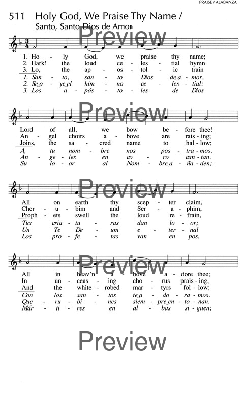 Oramos Cantando = We Pray In Song page 517