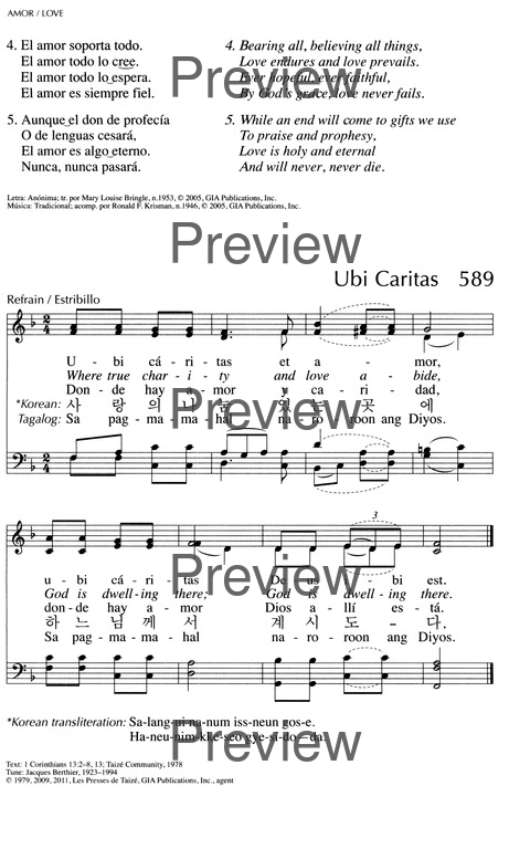 Oramos Cantando = We Pray In Song page 622