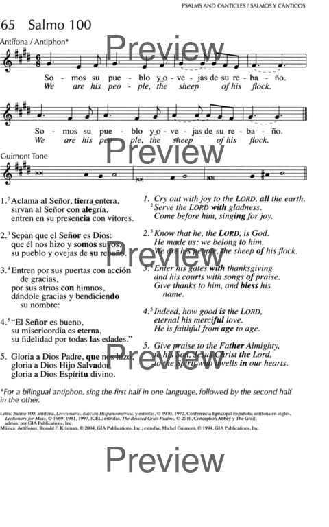 Oramos Cantando = We Pray In Song page 82