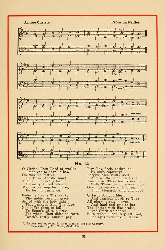 The Order for Evensong: with hymns page 38