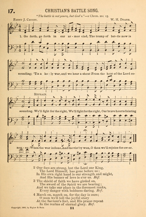 Our Glad Hosanna: for the service of Song in the Sunday School, the Social Gathering, and the Prayer Meeting page 11