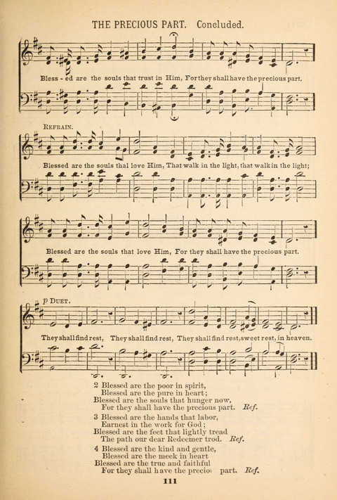 Our Glad Hosanna: for the service of Song in the Sunday School, the Social Gathering, and the Prayer Meeting page 111