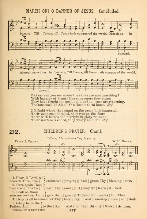 Our Glad Hosanna: for the service of Song in the Sunday School, the Social Gathering, and the Prayer Meeting page 117