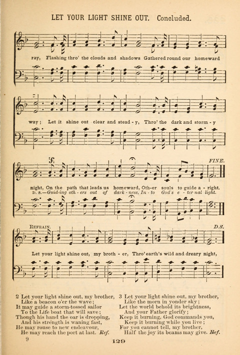 Our Glad Hosanna: for the service of Song in the Sunday School, the Social Gathering, and the Prayer Meeting page 129