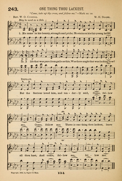 Our Glad Hosanna: for the service of Song in the Sunday School, the Social Gathering, and the Prayer Meeting page 134