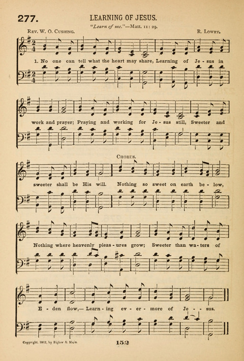 Our Glad Hosanna: for the service of Song in the Sunday School, the Social Gathering, and the Prayer Meeting page 152