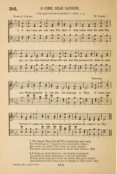 Our Glad Hosanna: for the service of Song in the Sunday School, the Social Gathering, and the Prayer Meeting page 176