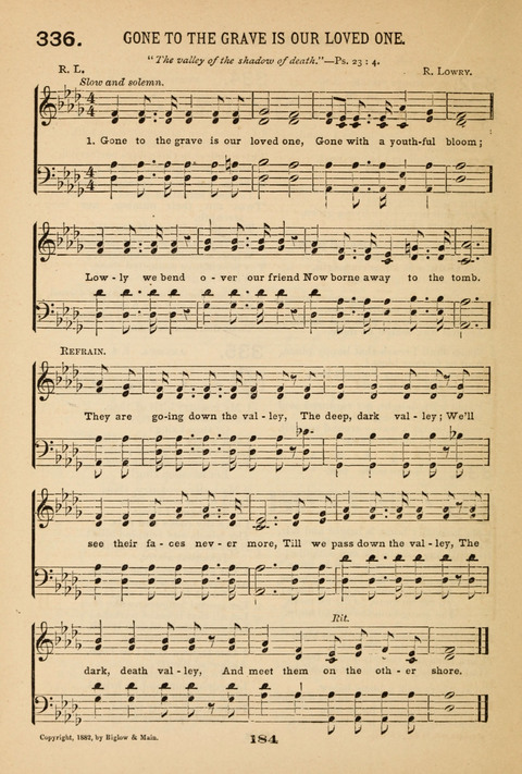 Our Glad Hosanna: for the service of Song in the Sunday School, the Social Gathering, and the Prayer Meeting page 184