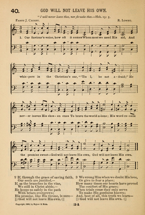 Our Glad Hosanna: for the service of Song in the Sunday School, the Social Gathering, and the Prayer Meeting page 24