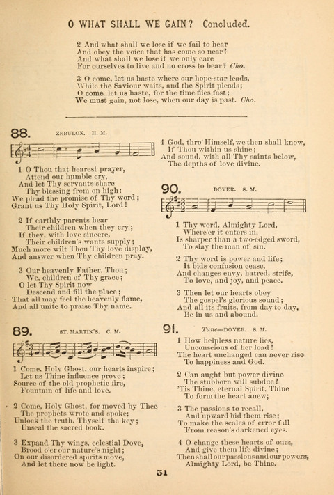 Our Glad Hosanna: for the service of Song in the Sunday School, the Social Gathering, and the Prayer Meeting page 51