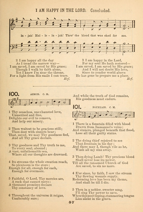 Our Glad Hosanna: for the service of Song in the Sunday School, the Social Gathering, and the Prayer Meeting page 57