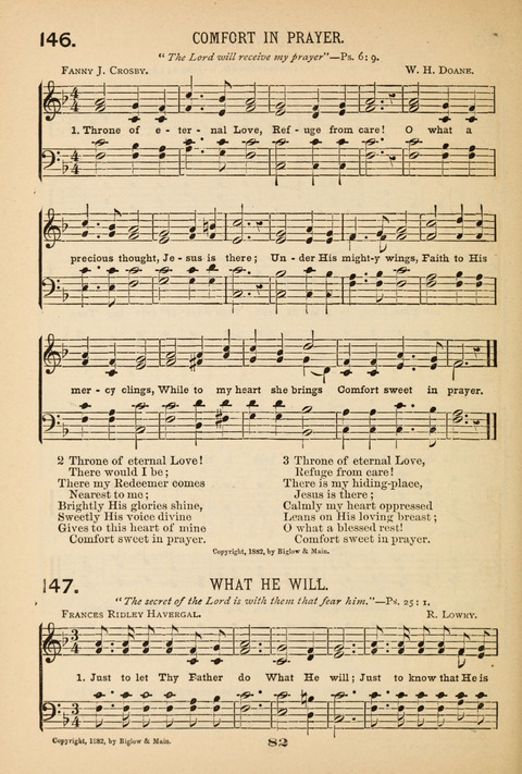 Our Glad Hosanna: for the service of Song in the Sunday School, the Social Gathering, and the Prayer Meeting page 82