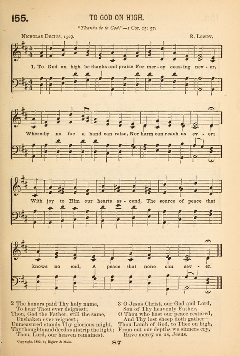 Our Glad Hosanna: for the service of Song in the Sunday School, the Social Gathering, and the Prayer Meeting page 87