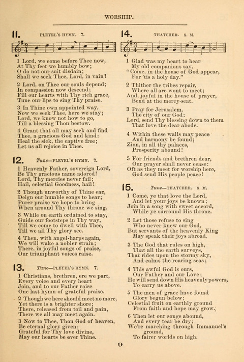 Our Glad Hosanna: for the service of Song in the Sunday School, the Social Gathering, and the Prayer Meeting page 9