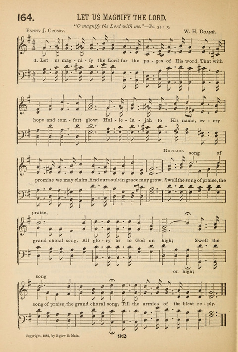 Our Glad Hosanna: for the service of Song in the Sunday School, the Social Gathering, and the Prayer Meeting page 92