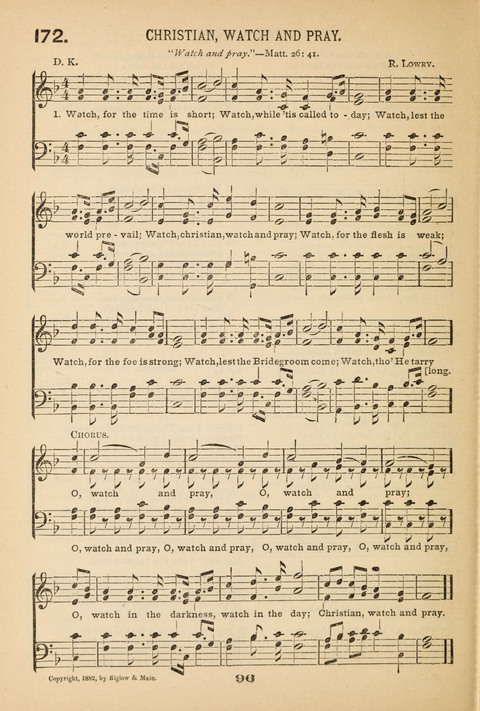 Our Glad Hosanna: for the service of Song in the Sunday School, the Social Gathering, and the Prayer Meeting page 96