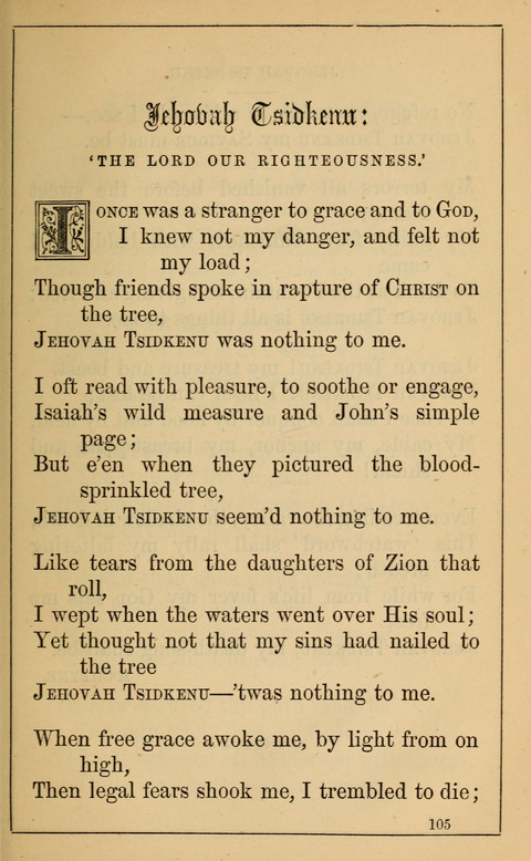 One Hundred Choice Hymns: in large type page 105