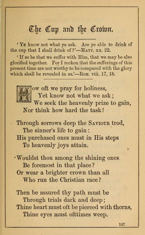 One Hundred Choice Hymns: in large type page 107