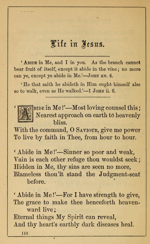 One Hundred Choice Hymns: in large type page 110