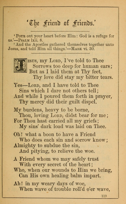 One Hundred Choice Hymns: in large type page 119