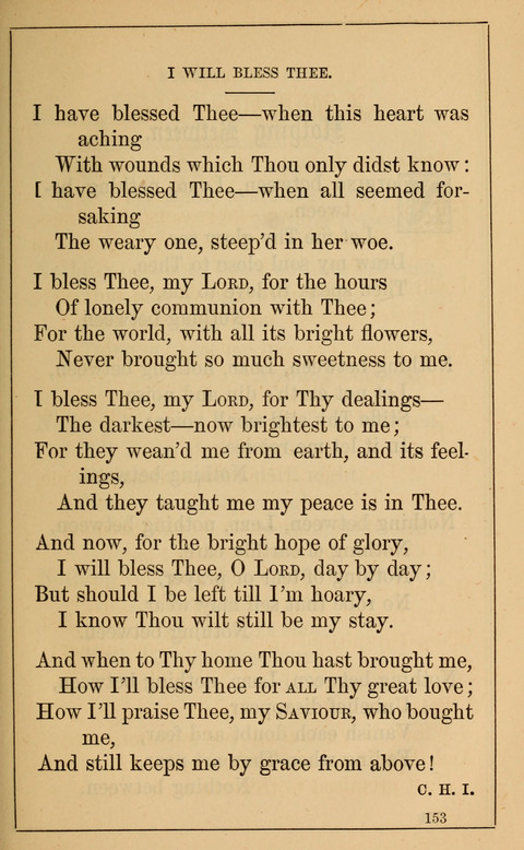 One Hundred Choice Hymns: in large type page 153