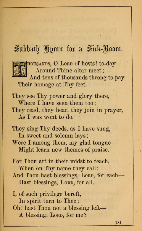 One Hundred Choice Hymns: in large type page 181