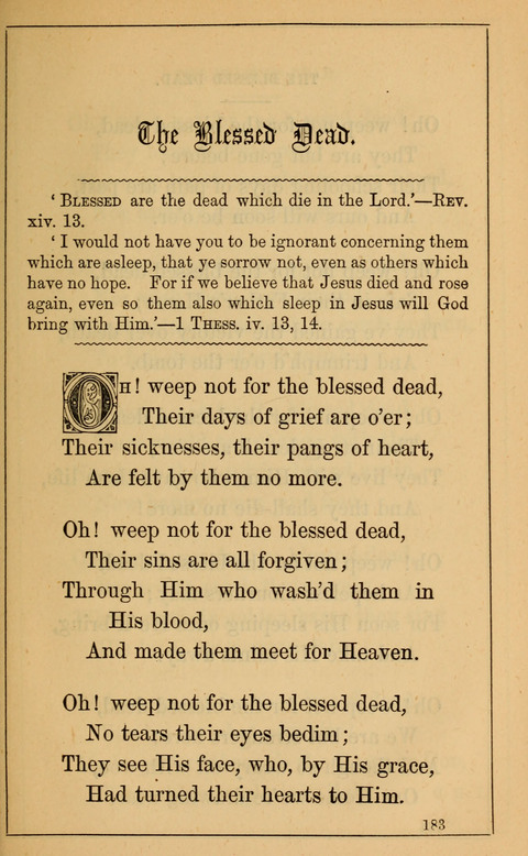 One Hundred Choice Hymns: in large type page 183