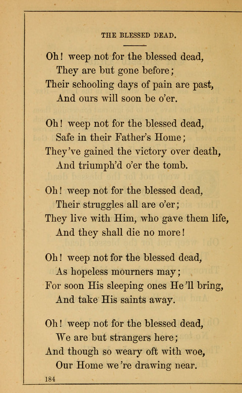 One Hundred Choice Hymns: in large type page 184