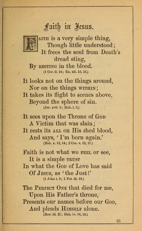 One Hundred Choice Hymns: in large type page 21