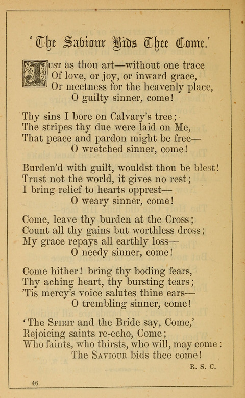 One Hundred Choice Hymns: in large type page 46