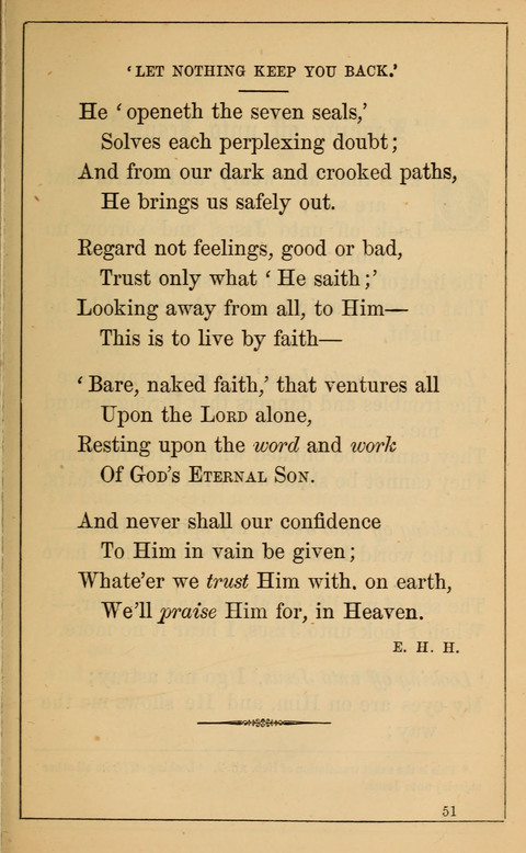 One Hundred Choice Hymns: in large type page 51