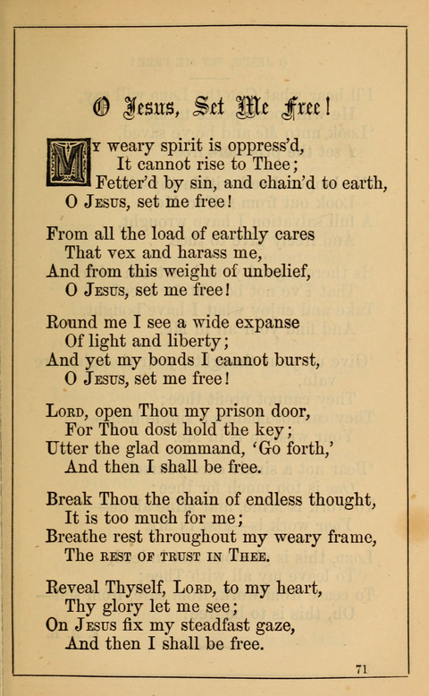 One Hundred Choice Hymns: in large type page 71