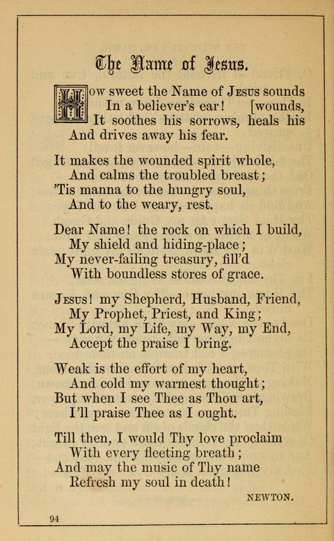 One Hundred Choice Hymns: in large type page 94