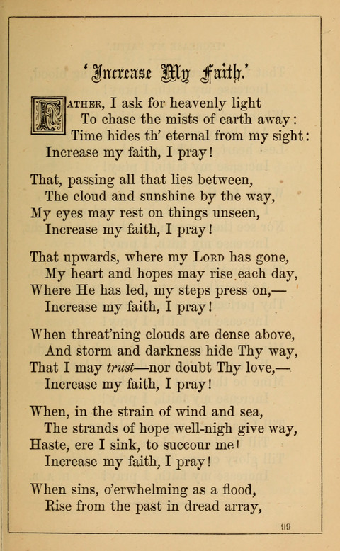 One Hundred Choice Hymns: in large type page 99