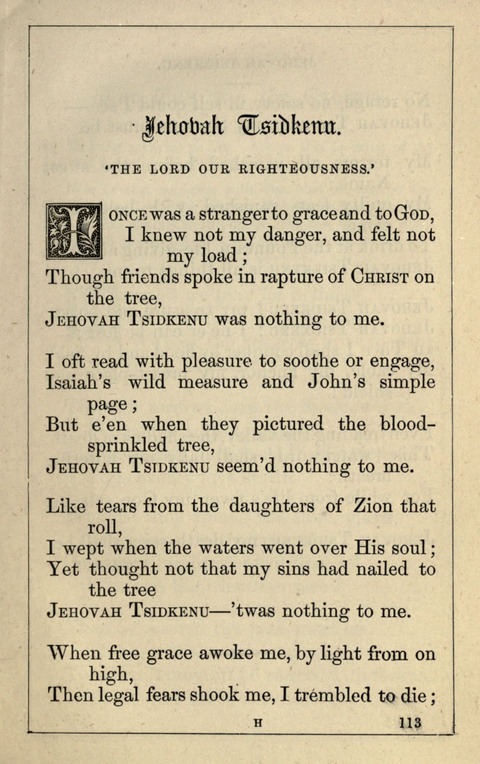 One Hundred Choice Hymns: in large type page 113