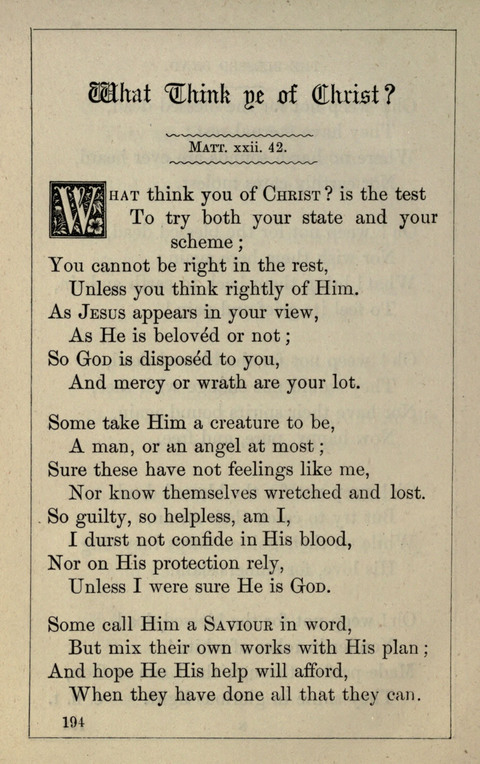 One Hundred Choice Hymns: in large type page 194