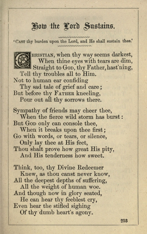 One Hundred Choice Hymns: in large type page 203